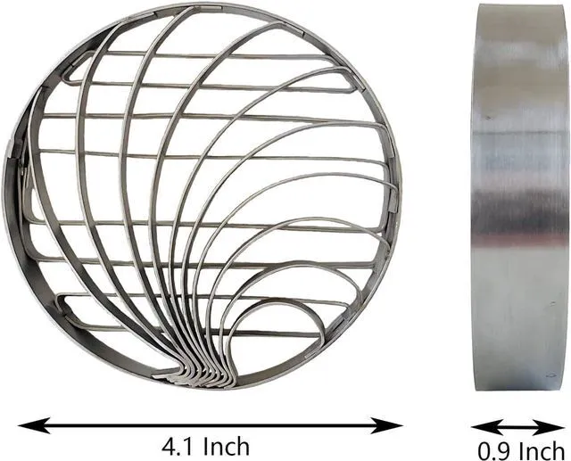 Alt view image 2 of 7 - Concha Cutter Mexican Bread Mold Made Of Stainless Steel 4.1 Inch Concha Stamp Two Sided Mold For Pan Dulce Mexicano Cortadora De Pan, Bread Shape Cutter