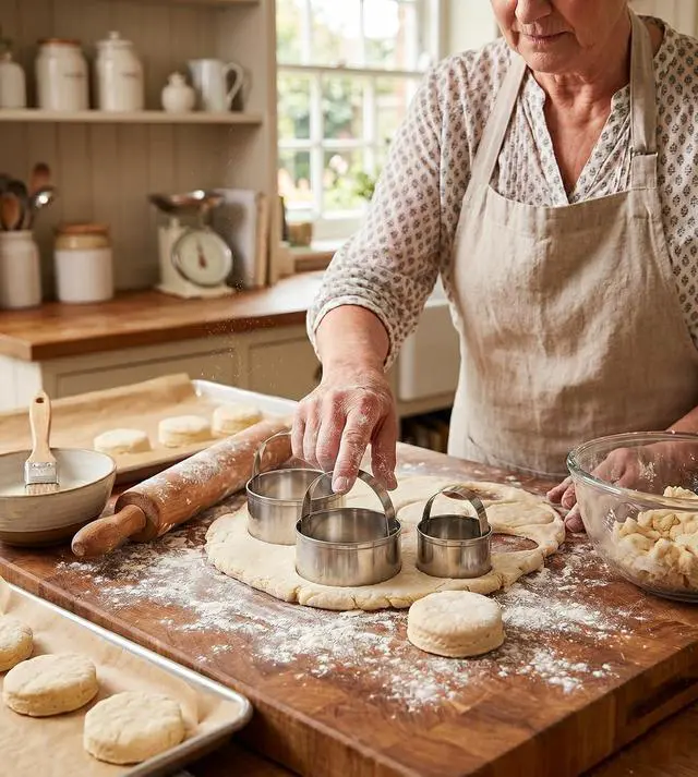 Alt view image 5 of 7 - 3 Pieces Round Biscuit Cutter with Handle - Stainless Steel Round Circle Doughnut Cutter Baking Molds Assorted Size