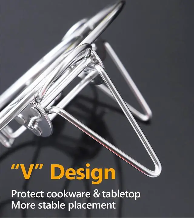 Alt view image 7 of 7 - Ugotit Round Steamer Rack for Pots, Adjustable Instant Pot Trivet