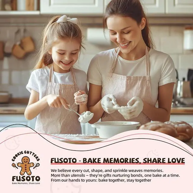 Alt view image 6 of 7 - FUSOTO 6PCS Flower Cookie Cutter Set, 3 Inches Flower Shaped