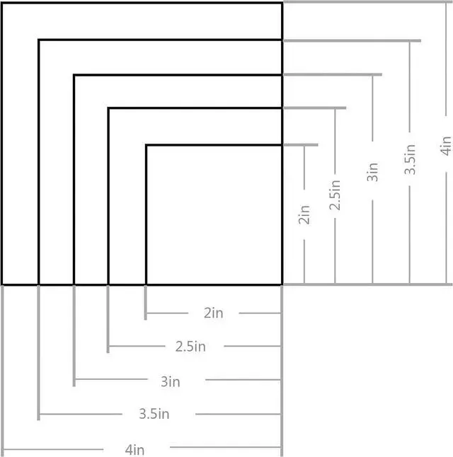 Alt view image 3 of 5 - 10PCS Rectangle Cookie Cutter Square Cookie Mold Stainless Steel Rectangle Biscuit Molds Square Pastry Molds Fondant Cake Cookie Cutter Set 1 Inch Depth