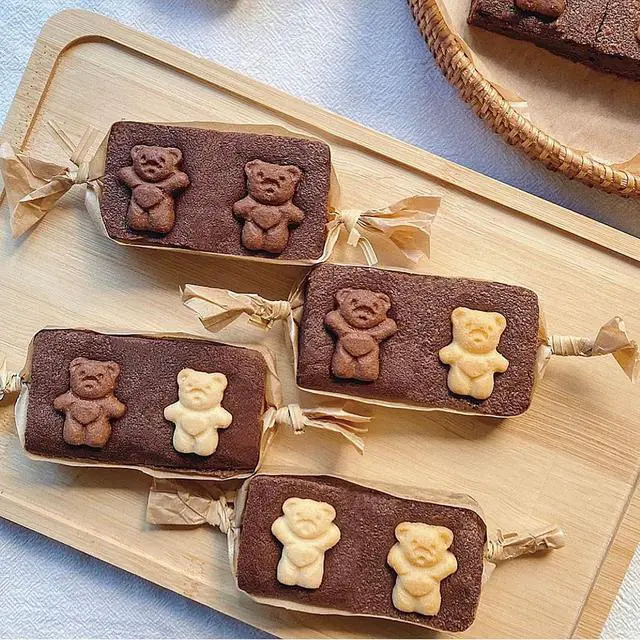 Alt view image 5 of 5 - 10PCS Rectangle Cookie Cutter Square Cookie Mold Stainless Steel Rectangle Biscuit Molds Square Pastry Molds Fondant Cake Cookie Cutter Set 1 Inch Depth