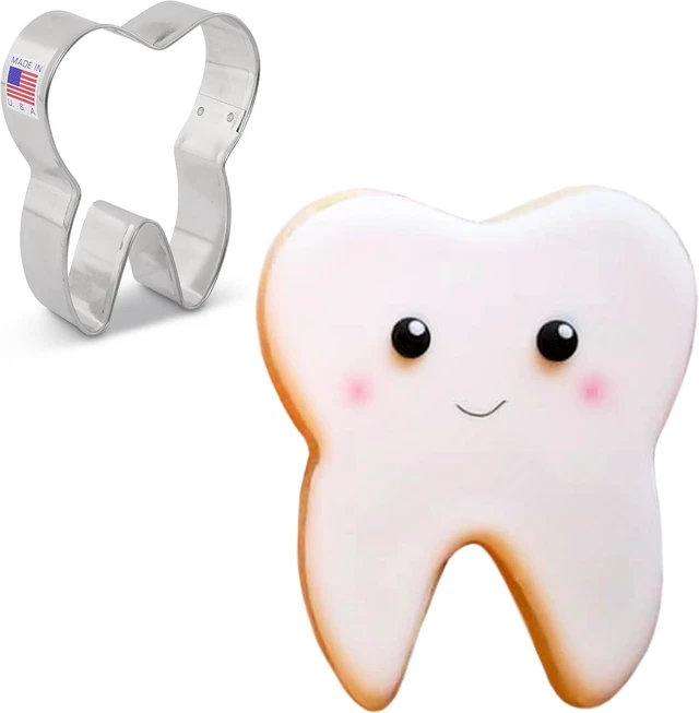 Main image of Ann Clark Tooth Cookie Cutter, 3-1/2 Made in USA