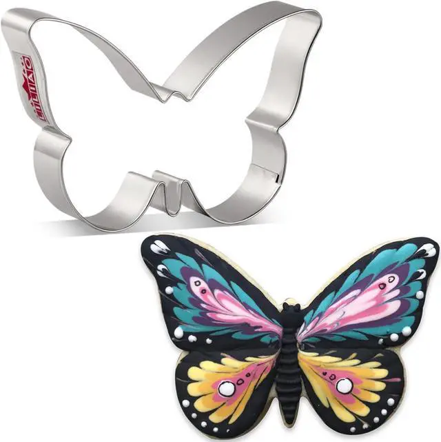 Main image of LILIAO Spring Butterfly Cookie Cutter, 4.5 x 3 inches