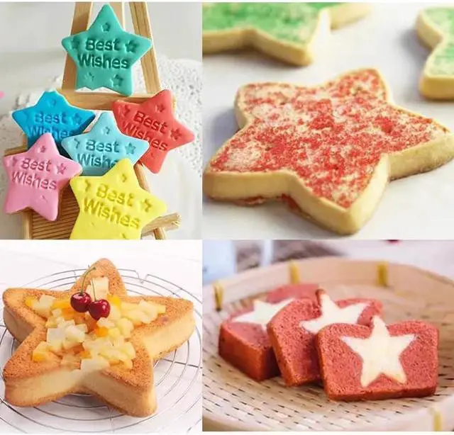 Alt view image 7 of 7 - 18 Pieces Metal Cookie Cutters, Stainless Steel Molds Flower Square Heart Round Star Shapes for Home Holiday Mother's Day