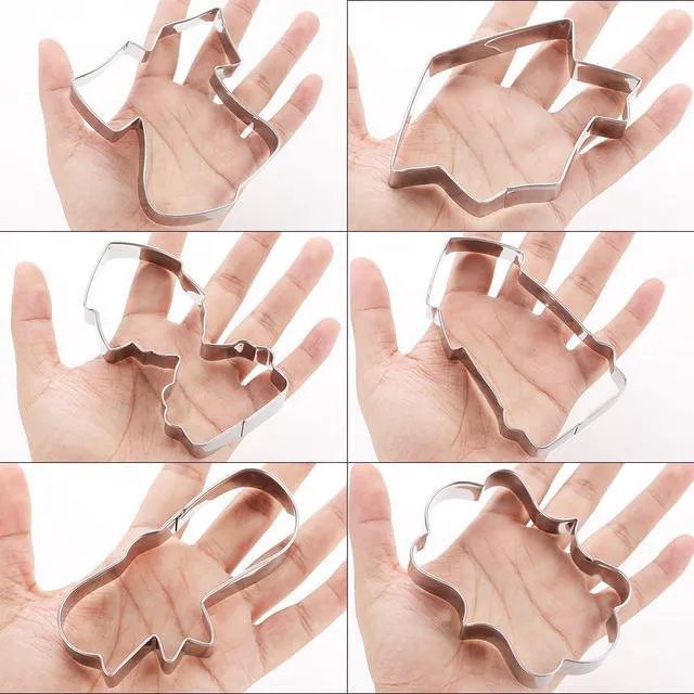 Alt view image 2 of 6 - MrCookie Large Graduation Cookie Cutters,4in,6pc,Thickened Stainless Steel.