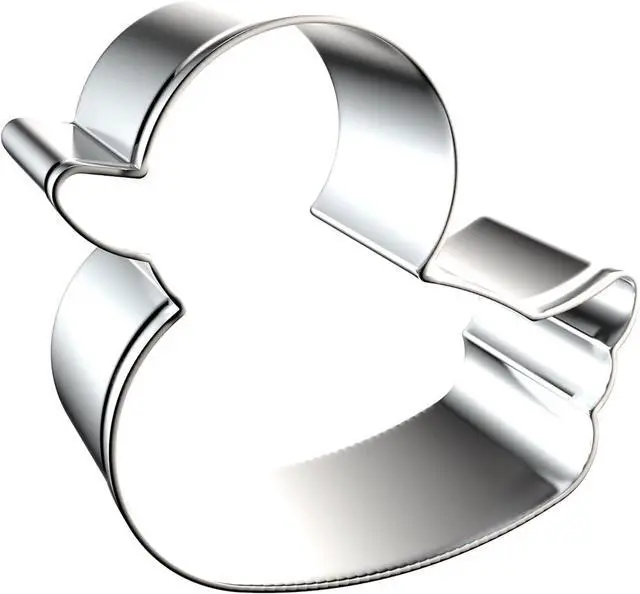 Alt view image 4 of 5 - Duck Cookie Cutter Set - 5 inch, 4 inch, 3 inch, 2 inch - 4 Piece Rubber Duck Duckling Shaped Cookie Cutters Shapes Molds - Stainless Steel