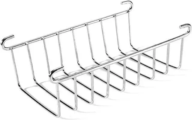 Alt view image 2 of 6 - Silver 8 Holes Stainless Steel Tool Toast Cooling Grid Bread Rack Rectangle Air Fryer Accessories Organizer Safe Healthy Stainless Steel Toast Rack Baking Tools and Accessories(ZS489), 3