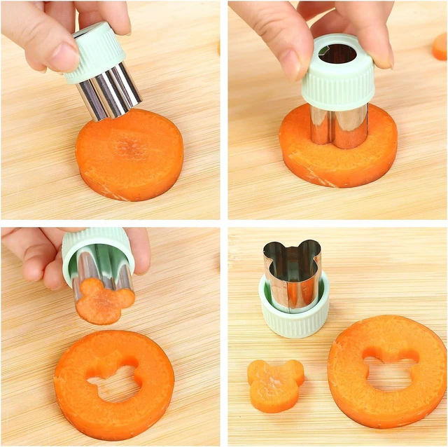 Alt view image 4 of 7 - laxizar 18 pcs Cookie Cutters Fruit Cutter Vegetable Cookie Stamps Mold