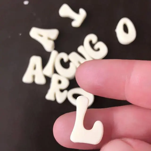 Alt view image 4 of 7 - 5 Pieces Small Letters Molds and Numbers Silicone Molds0-9 Numbers, Uppercase and Lowercase Alphabet Baking Molds for Candy, Chocolate Covered Strawberries, Cake Decoration