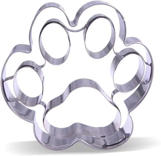 Main image of Keewah Large Dog Paw Cookie Cutter, 4, Stainless Steel