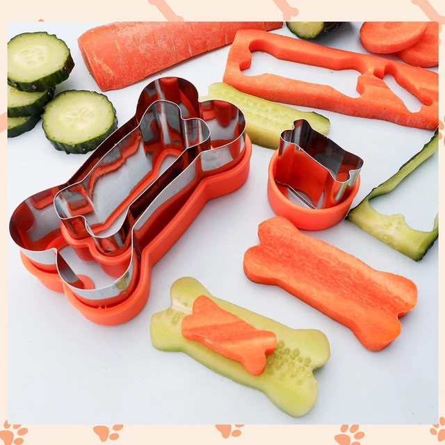 Alt view image 3 of 7 - Dog Cookie Cutters Set 3 Piece -3 Different Sizes Of Dog, Bone, and Paw Print Cookie Mold Dog Bone Cutters Stainless Steel Shaped Cutters for Homemade Treats,Cakes and Cookies