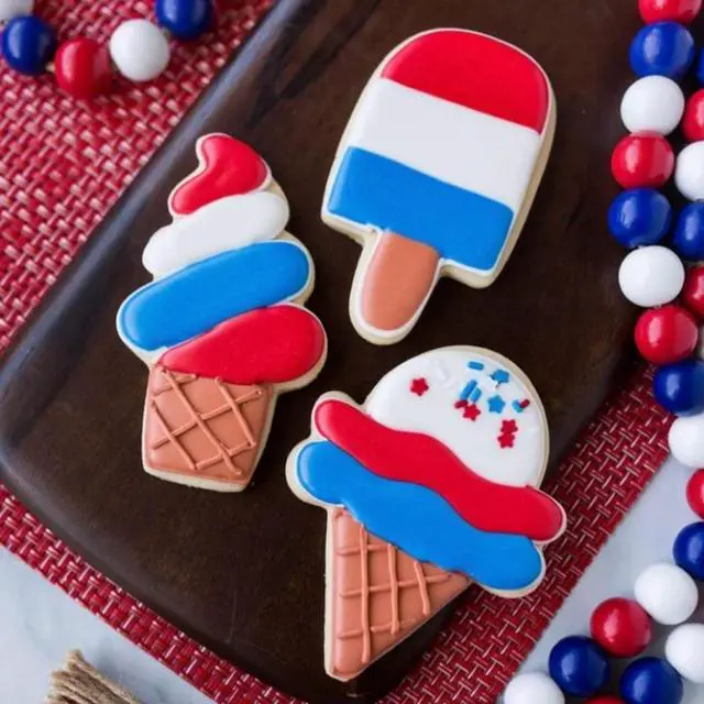 Alt view image 4 of 7 - 4PCS Summer Cookie Cutters, Cute Cake Popsicle Ice Cream Molds