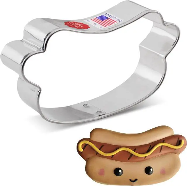 Main image of Ann Clark Hot Dog Cookie Cutter, 4" Made in USA