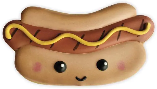 Alt view image 3 of 7 - Ann Clark Hot Dog Cookie Cutter, 4" Made in USA