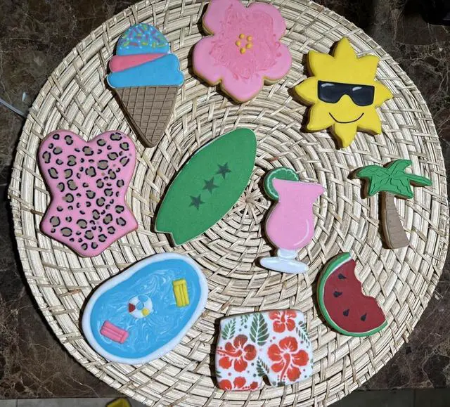 Alt view image 7 of 7 - 4PCS Summer Cookie Cutters, Cute Cake Popsicle Ice Cream Molds
