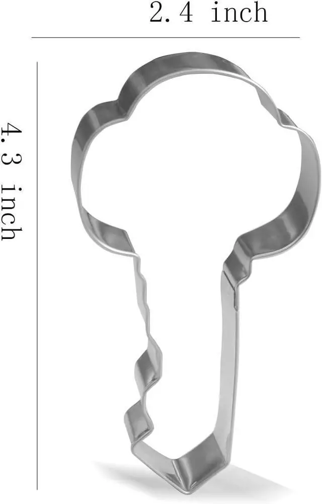Alt view image 3 of 3 - Keewah Real Estate Cookie Cutter Set - 2 Piece - 4.5 House, 4.3 Key - Stainless Steel