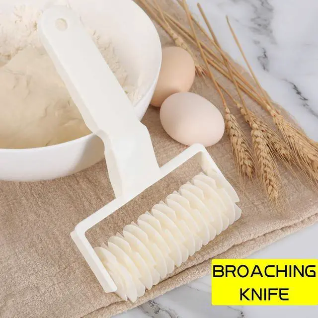 Alt view image 2 of 7 - Lamoutor 2Pcs Lattice Roller Cutter Pastry Cutter Roller DIY Baking Tool for Dought Cookie Pie Pizza Bread Pastry