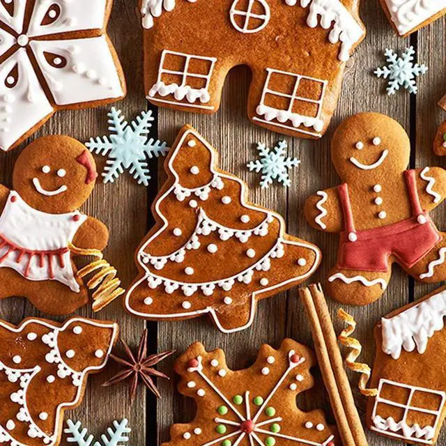 Alt view image 4 of 7 - Christmas Cookie Cutter Set - 5 Piece Holiday Cookies Molds - Snowman, Christmas Tree, Gingerbread Man, Candy Cane, Snowflake