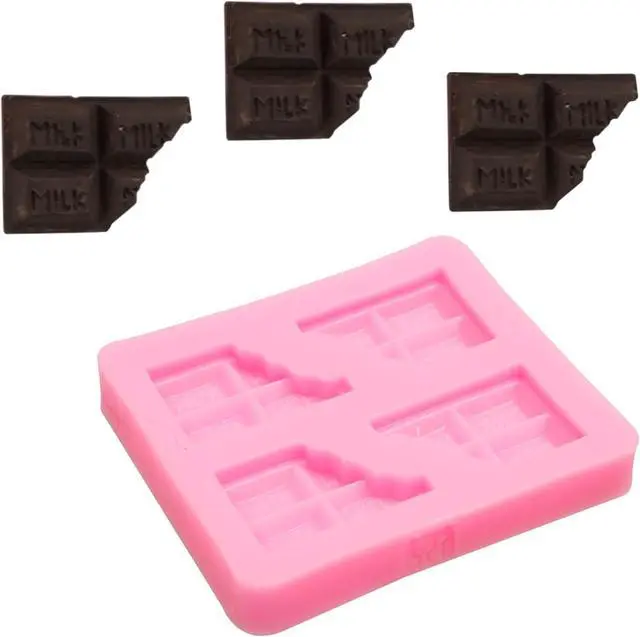 Alt view image 6 of 7 - Ice Cream Cones Silicone Molds 6 Pcs, Lollipop Chocolate Fondant Mold for Polymer Clay Crafts Candy Cupcake Topper, Candles Cake Decoration