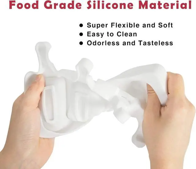Alt view image 3 of 6 - Ouddy Life Popsicle Molds Set of 2, Ice Pop Molds Silicone Cake Pop Mold