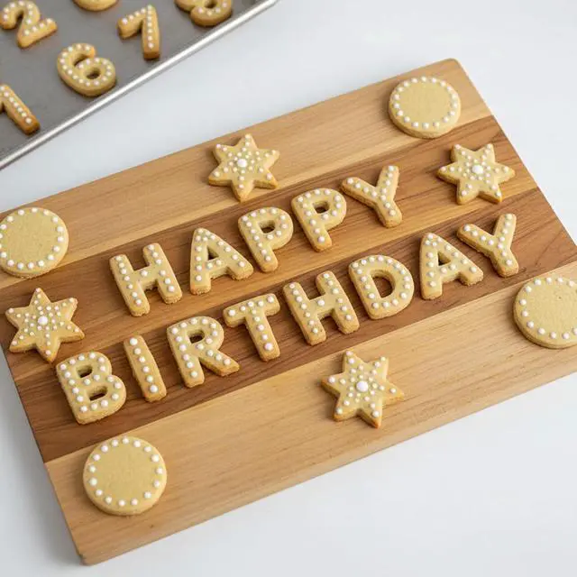 Alt view image 6 of 7 - 41PCS Alphabet Playdough Cutter Set with Numbers Cutters, Mathematical Symbols, Colorful Alphabet Cookie Cutters, Durable Fondant Letter Cutter for Learning Letters, Number, Counting, and Crafting