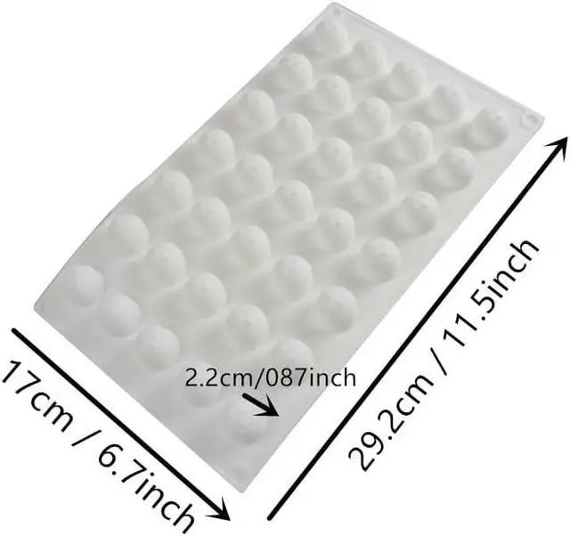 Alt view image 2 of 7 - Goldbaking Silicone Ball Chocolate Bombs Mold Small 3D Sphere Candy Truffle Baking Tray Chocolate Mould Ice Jelly Pop Maker (2.2cm diameter)