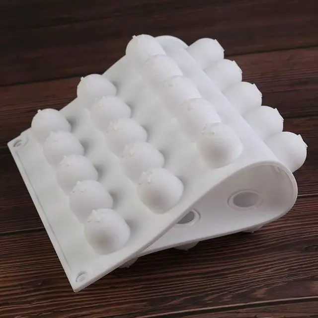 Alt view image 4 of 7 - Goldbaking Silicone Ball Chocolate Bombs Mold Small 3D Sphere Candy Truffle Baking Tray Chocolate Mould Ice Jelly Pop Maker (2.2cm diameter)