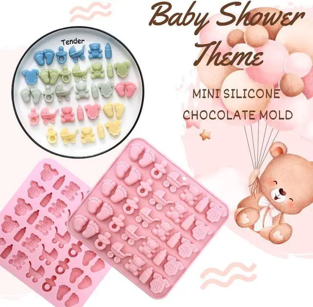 Alt view image 3 of 5 - 1-Piece Baby Shower Silicone Chocolate Mold, 3D Mini Candy Mold