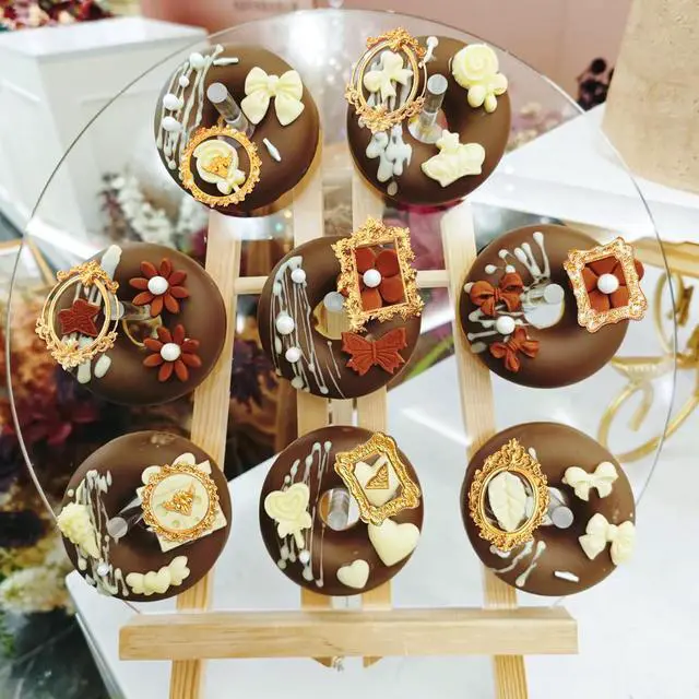 Alt view image 5 of 7 - 5 Pack Photo Frame Fondant Molds,Picture Frames Silicone Mold Vintage Frame Molds, Baroque Style Air Dry Clay Molds,For Cake Decorating Cupcake Topper Chocolate Candy Polymer Clay Baking Desserts