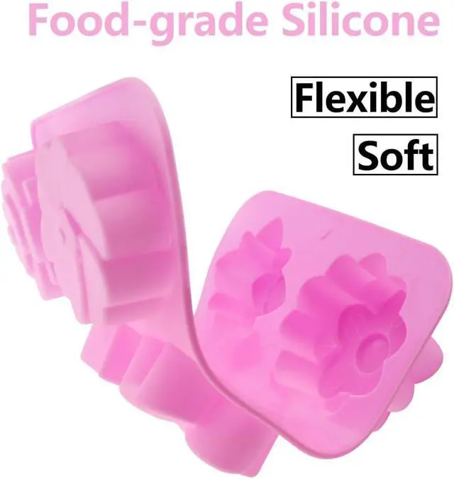 Alt view image 3 of 7 - 2 Packs 6-Cavity Silicone Flower Mold Assorted for Soap Baking