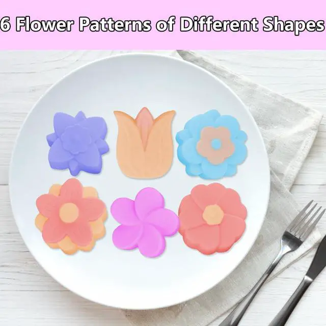 Alt view image 6 of 7 - 2 Packs 6-Cavity Silicone Flower Mold Assorted for Soap Baking