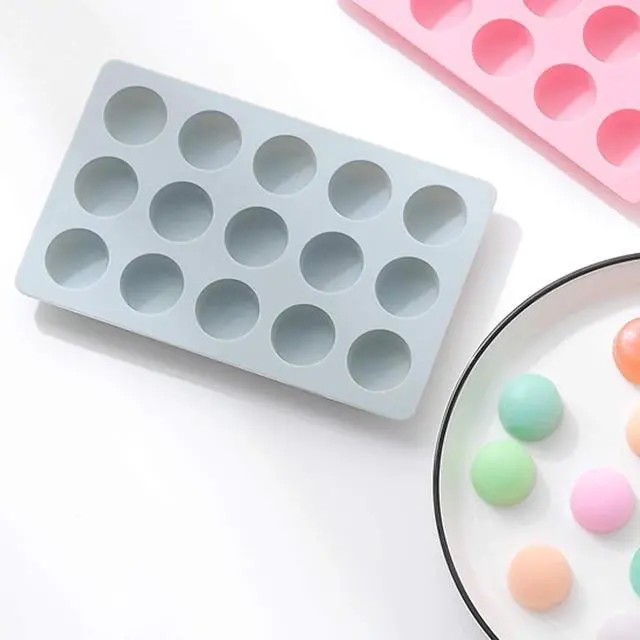 Alt view image 4 of 7 - 3 Pcs Candy & Chocolate Silicone Molds Set, Including Heart, Round, Square