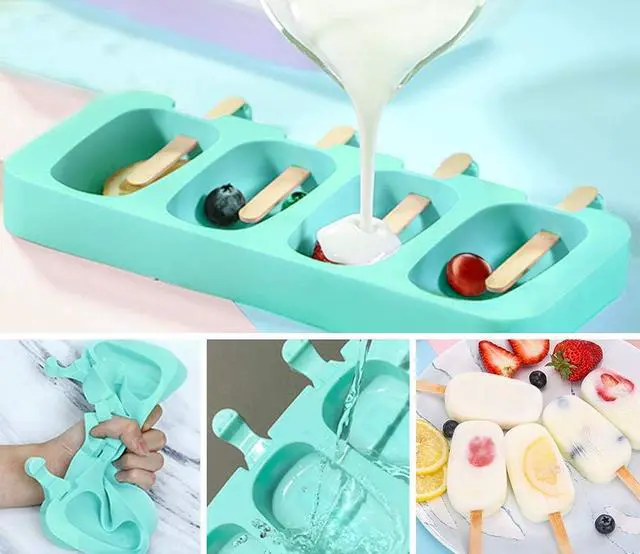 Alt view image 3 of 7 - Popsicles Molds, Ozera 2 Pack Homemade Cake Pop Molds Cakesicle Maker Set