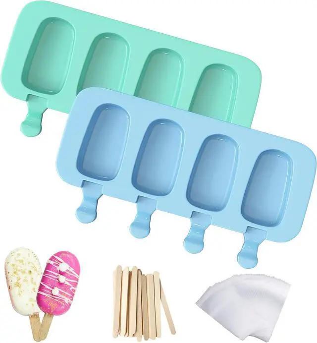 Main image of Popsicles Molds, Ozera 2 Pack Homemade Cake Pop Molds Cakesicle Maker Set