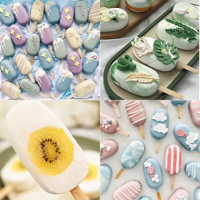 Alt view image 4 of 7 - Popsicles Molds, Ozera 2 Pack Homemade Cake Pop Molds Cakesicle Maker Set