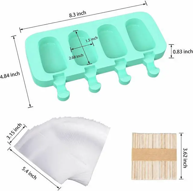 Alt view image 7 of 7 - Popsicles Molds, Ozera 2 Pack Homemade Cake Pop Molds Cakesicle Maker Set