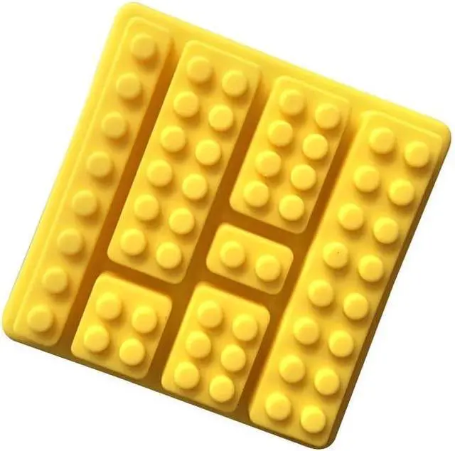 Alt view image 2 of 4 - 2 Pack, Cute Building Block Shaped Silicone Chocolate Candy Cake Mold