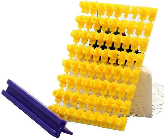 Alt view image 2 of 4 - Gracelife 73 pcs Alphabet, Number, Letter Symbols Biscuit Fondant Cake/Cookie Stamp Impress Embosser cutter - Mold Tool Set