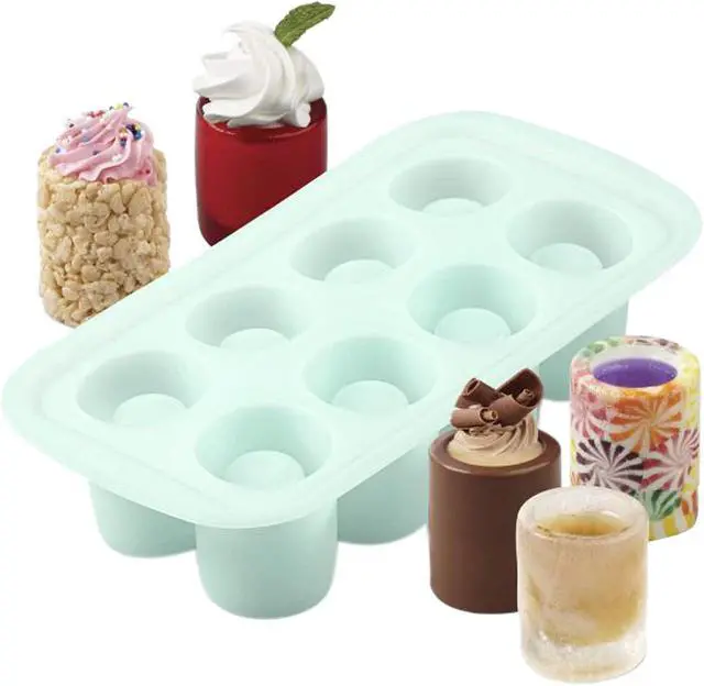 Alt view image 3 of 3 - Wilton Round Shot Glass Silicone Mold, 8-Cavity