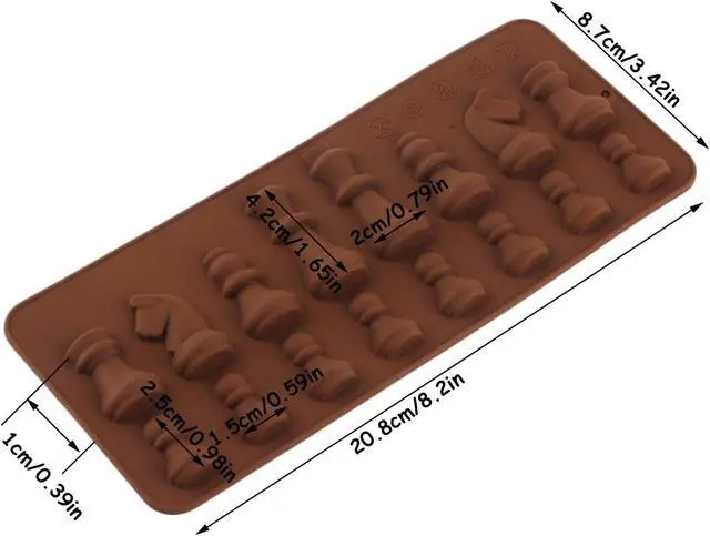 Alt view image 6 of 7 - 16 Cavity Chess Piece Silicone Candy Molds