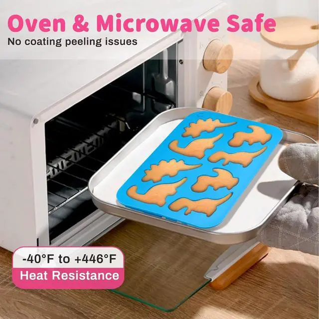 Alt view image 5 of 7 - JOERSH Dinosaur Silicone Candy Molds, 2Pcs, 16-Cavity