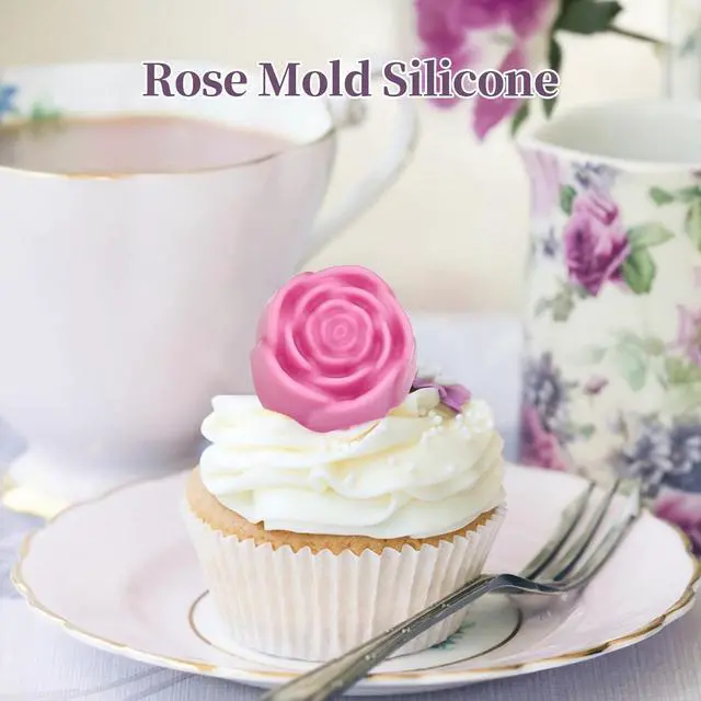 Alt view image 7 of 7 - Rose Silicone Mold, 2 Pack Rose Chocolate Mold 20 Cavity