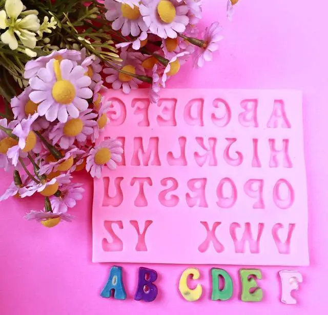 Alt view image 7 of 7 - Letters Molds and Numbers Molds, Silicone Fondant Mold Chocolate Molds, 0-9 Number and 26 Letters Silicone Molds for Baking Desserts and Cake Decoration (3 pack)