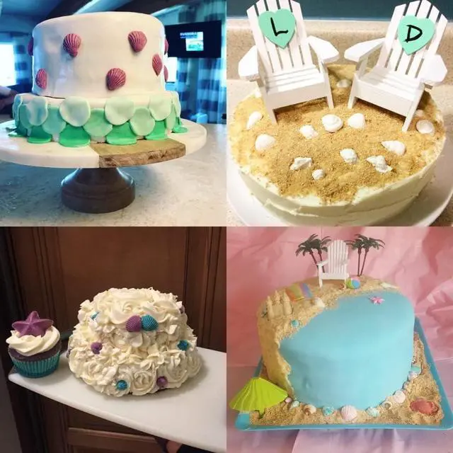 Alt view image 6 of 7 - Marine Theme Cake Fondant Silicone Mold Seashell Sea Turtle Chocolate Molds 4PCS