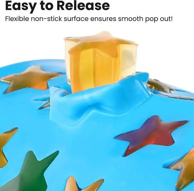 Alt view image 4 of 7 - JOERSH Star Candy Molds, 240 Cavities, 4Pcs