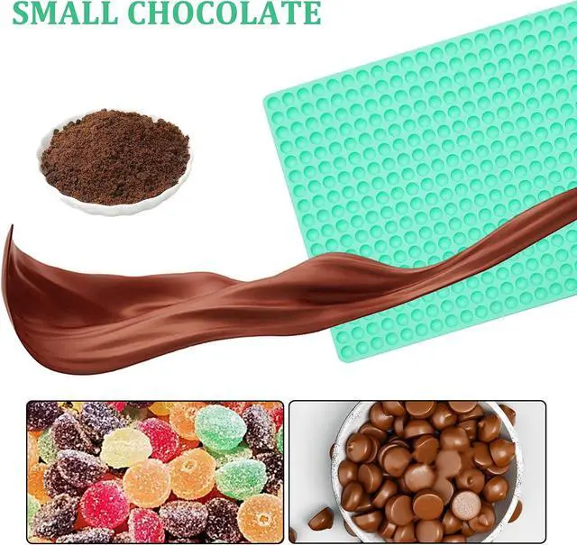 Alt view image 7 of 7 - Zorazio 2 Pack 468-Cavity Mini Round Silicone Molds, Mini Dog Treat Mold Silicone,Chocolate Drop Mold,Semi Sphere Gummy Candy Molds for Small Jelly (Mini Round Shaped)