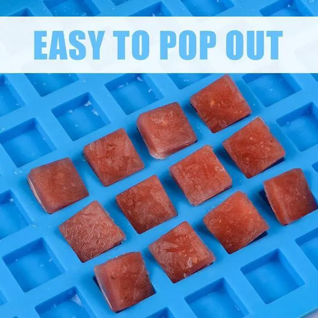 Alt view image 2 of 5 - Square Silicone Candy Molds - Mini Silicone Molds for Hard Candy, Chocolate, Gummy, Caramel, Ganache, Ice Cubes (2)