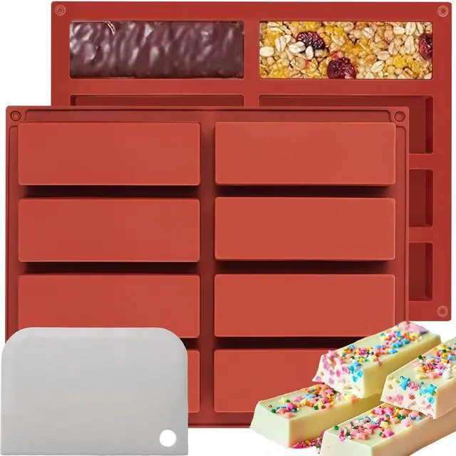 Main image of Chocolate Silicone Molds For BakingGranola Cereal Candy Bar Mold