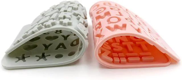 Alt view image 3 of 7 - 2PCS Reusable Silicone Letter & Number Molds | Non-Stick Baking Tools for Chocolate, Cake, Soap | Dishwasher & Oven Safe (-40°C to 230°C)